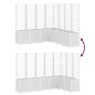 vidaXL Jardinera con enrejado PP blanco 160x160x140 cm