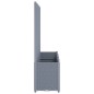 vidaXL Jardinera con enrejado PP gris 160x40x140 cm vidaXL Jardinera con enrejado PP gris 160x40x140 cm