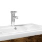 vidaXL Mueble de baño con lavabo integrado roble ahumado vidaXL Mueble de baño con lavabo integrado roble ahumado