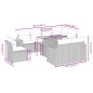 vidaXL Set de sofás de jardín 8 piezas y cojines ratán sintético negro vidaXL Set de sofás de jardín 8 piezas y cojines ratán sintético negro