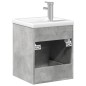 vidaXL Mueble de baño con lavabo integrado gris hormigón vidaXL Mueble de baño con lavabo integrado gris hormigón