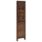 vidaXL Biombo separador de 3 paneles madera paulownia marrón oscuro vidaXL Biombo separador de 3 paneles madera paulownia marrón oscuro