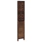 vidaXL Biombo separador de 3 paneles madera paulownia marrón oscuro vidaXL Biombo separador de 3 paneles madera paulownia marrón oscuro