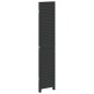 vidaXL Biombo separador de 3 paneles madera maciza Paulownia negro vidaXL Biombo separador de 3 paneles madera maciza Paulownia negro