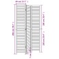 vidaXL Biombo separador de 3 paneles madera maciza Paulownia negro vidaXL Biombo separador de 3 paneles madera maciza Paulownia negro