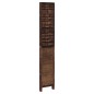 vidaXL Biombo separador de 4 paneles madera paulownia marrón oscuro vidaXL Biombo separador de 4 paneles madera paulownia marrón oscuro