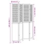 vidaXL Biombo separador de 4 paneles madera paulownia marrón oscuro vidaXL Biombo separador de 4 paneles madera paulownia marrón oscuro