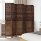 vidaXL Biombo separador de 6 paneles madera paulownia marrón oscuro vidaXL Biombo separador de 6 paneles madera paulownia marrón oscuro