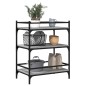 vidaXL Carrito de cocina madera ingeniería gris Sonoma 65x40x86,5 cm