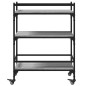 vidaXL Carrito de cocina madera ingeniería gris Sonoma 65x40x86,5 cm