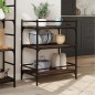 vidaXL Carrito de cocina madera ingeniería marrón roble 65x40x86,5 cm vidaXL Carrito de cocina madera ingeniería marrón roble 65x40x86,5 cm
