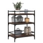 vidaXL Carrito de cocina madera ingeniería marrón roble 65x40x86,5 cm vidaXL Carrito de cocina madera ingeniería marrón roble 65x40x86,5 cm