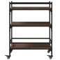 vidaXL Carrito de cocina madera ingeniería marrón roble 65x40x86,5 cm vidaXL Carrito de cocina madera ingeniería marrón roble 65x40x86,5 cm