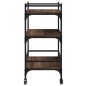 vidaXL Carrito de cocina madera ingeniería marrón roble 65x40x86,5 cm vidaXL Carrito de cocina madera ingeniería marrón roble 65x40x86,5 cm