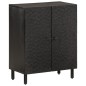 vidaXL Armarios auxiliares 3 pzas madera maciza mango negro 60x33x75cm vidaXL Armarios auxiliares 3 pzas madera maciza mango negro 60x33x75cm