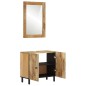 vidaXL Conjunto de armarios de baño 2 piezas madera maciza de mango vidaXL Conjunto de armarios de baño 2 piezas madera maciza de mango