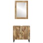 vidaXL Conjunto de armarios de baño 2 piezas madera maciza de mango vidaXL Conjunto de armarios de baño 2 piezas madera maciza de mango