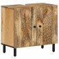 vidaXL Conjunto de armarios de baño 2 piezas madera maciza de mango vidaXL Conjunto de armarios de baño 2 piezas madera maciza de mango