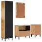 vidaXL Conjunto de armarios de baño 4 piezas madera maciza de mango vidaXL Conjunto de armarios de baño 4 piezas madera maciza de mango