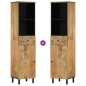 vidaXL Conjunto de armarios de baño 4 piezas madera maciza de mango vidaXL Conjunto de armarios de baño 4 piezas madera maciza de mango