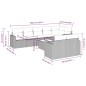 vidaXL Set de muebles de jardín 9 pzas y cojines ratán sintético gris vidaXL Set de muebles de jardín 9 pzas y cojines ratán sintético gris