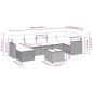 vidaXL Set de sofás de jardín 8 piezas y cojines ratán sintético negro vidaXL Set de sofás de jardín 8 piezas y cojines ratán sintético negro