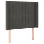vidaXL Cama box spring colchón y LED terciopelo gris oscuro 100x200 cm vidaXL Cama box spring colchón y LED terciopelo gris oscuro 100x200 cm