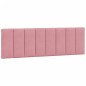 vidaXL Estructura de cama con cabecero de terciopelo rosa 160x200 cm vidaXL Estructura de cama con cabecero de terciopelo rosa 160x200 cm
