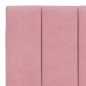 vidaXL Estructura de cama con cabecero de terciopelo rosa 160x200 cm vidaXL Estructura de cama con cabecero de terciopelo rosa 160x200 cm