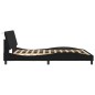 vidaXL Estructura de cama con cabecero de terciopelo negro 160x200 cm vidaXL Estructura de cama con cabecero de terciopelo negro 160x200 cm