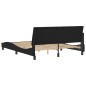 vidaXL Estructura de cama con cabecero de terciopelo negro 160x200 cm vidaXL Estructura de cama con cabecero de terciopelo negro 160x200 cm