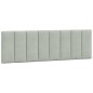 vidaXL Estructura de cama con cabecero terciopelo gris claro 160x200cm vidaXL Estructura de cama con cabecero terciopelo gris claro 160x200cm