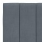 vidaXL Estructura de cama con luz LED terciopelo gris oscuro 90x190 cm vidaXL Estructura de cama con luz LED terciopelo gris oscuro 90x190 cm
