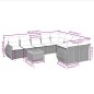 vidaXL Juego de sofás jardín con cojines beige 10 pzas ratán sintético vidaXL Juego de sofás jardín con cojines beige 10 pzas ratán sintético