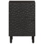 vidaXL Mueble de baño de madera maciza de mango negro 38x33x58 cm