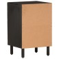 vidaXL Mueble de baño de madera maciza de mango negro 38x33x58 cm