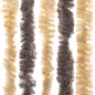 vidaXL Cortina antimoscas chenilla marrón oscuro y beige 90x220 cm vidaXL Cortina antimoscas chenilla marrón oscuro y beige 90x220 cm