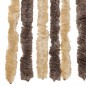 vidaXL Cortina antimoscas chenilla marrón oscuro y beige 90x220 cm vidaXL Cortina antimoscas chenilla marrón oscuro y beige 90x220 cm