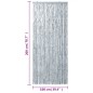 vidaXL Cortina antimoscas chenilla blanco y gris 100x200 cm vidaXL Cortina antimoscas chenilla blanco y gris 100x200 cm