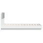 vidaXL Estructura de cama con cabecero y luces LED blanco 75x190 cm vidaXL Estructura de cama con cabecero y luces LED blanco 75x190 cm