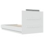 vidaXL Estructura de cama con cabecero y luces LED blanco 75x190 cm vidaXL Estructura de cama con cabecero y luces LED blanco 75x190 cm