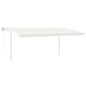 vidaXL Toldo automático con LED y sensor de viento crema 5x3 m vidaXL Toldo automático con LED y sensor de viento crema 5x3 m