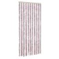 vidaXL Cortina antimoscas chenilla gris plateado y rosa 90x220 cm