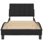 vidaXL Estructura de cama con cabecero de terciopelo negro 80x200 cm vidaXL Estructura de cama con cabecero de terciopelo negro 80x200 cm
