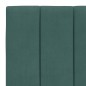 vidaXL Estructura cama con cabecero terciopelo verde oscuro 90x190 cm