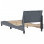 vidaXL Estructura de cama con cabecero terciopelo gris oscuro 90x190cm
