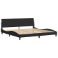 vidaXL Estructura de cama con cabecero de terciopelo negro 200x200 cm vidaXL Estructura de cama con cabecero de terciopelo negro 200x200 cm