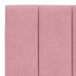 vidaXL Estructura de cama con cabecero de terciopelo rosa 100x200 cm vidaXL Estructura de cama con cabecero de terciopelo rosa 100x200 cm