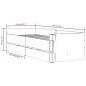 vidaXL Estructura de cama con cajones gris hormigón 90x190 cm vidaXL Estructura de cama con cajones gris hormigón 90x190 cm