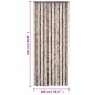vidaXL Cortina antimoscas chenilla beige y marrón claro 100x230 cm vidaXL Cortina antimoscas chenilla beige y marrón claro 100x230 cm